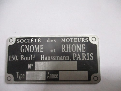 Plaque signalétique s87 gnome - signalétique,