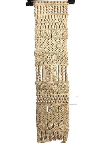 Grand macramé vintage - grand, à