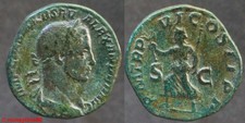 Romaine Sesterce d'ALEXANDRE SEVERE revers PM TRP VI COS II PP SC