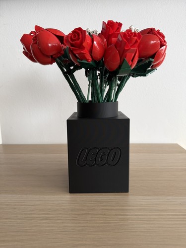 Vase écriture lego