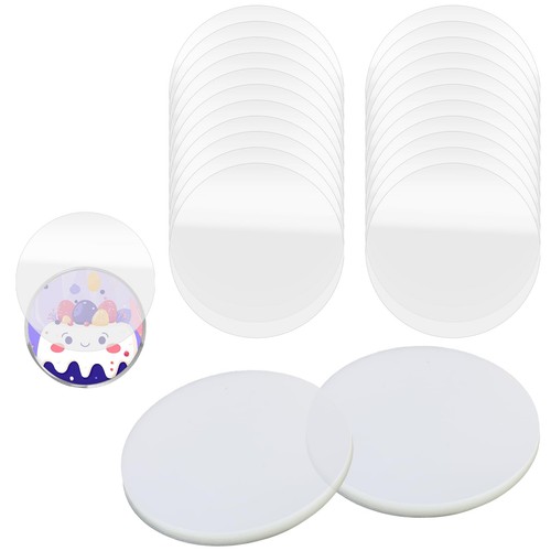 200 pcs clear - clear, badge