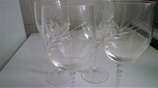 4 verre à eau ? cristal