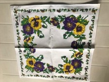 LOT 6 SERVIETTES TABLE "GRAND TEINT" VINTAGE Annees 60/70-48x48cm environ NEUVES