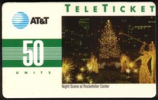50U Carte Téléphonique De Noël 1992 Du Rockefeller Center (Espagnol)