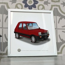 Poster R5 GTL bordeaux déco