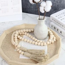  Guirlande de perles en bois