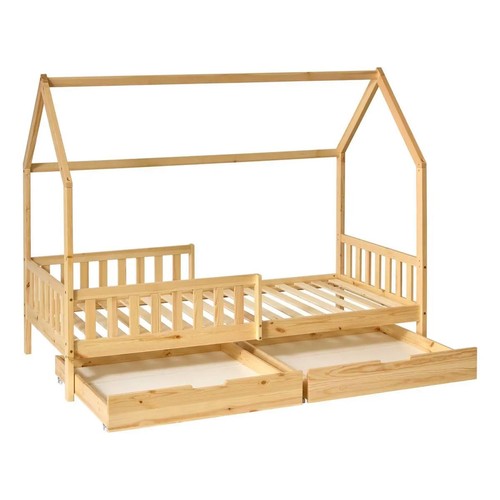 Lit cabane enfant tiroirs - enfant,