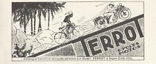 PUBLICITE TERROT CYCLES MOTOS DIJON 1931