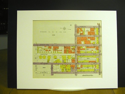 Brooklyn map 1929 matted - 1929,