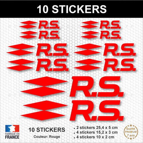 Stickers cio megane twingo - rs,