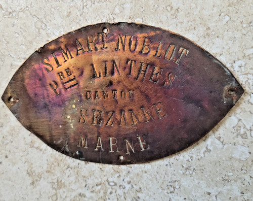 Ancienne plaque charette - ancienne,