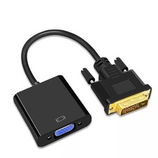 Câble Adaptateur Convertisseur DVI-D mâle à VGA Femelle Plaquage Or Informatique