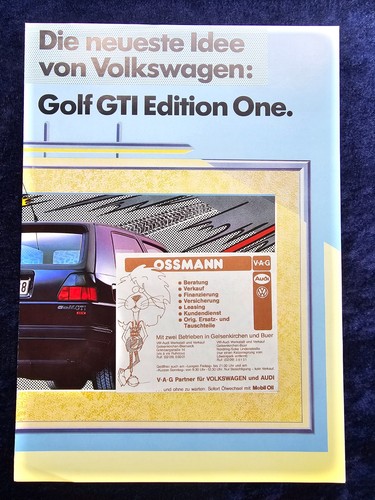 Golf brochure 1989 - vw, brochure,