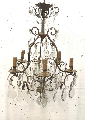 Lustre cage bronze - cage, en