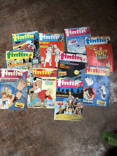 Lot vieux magazines tintin - lot,