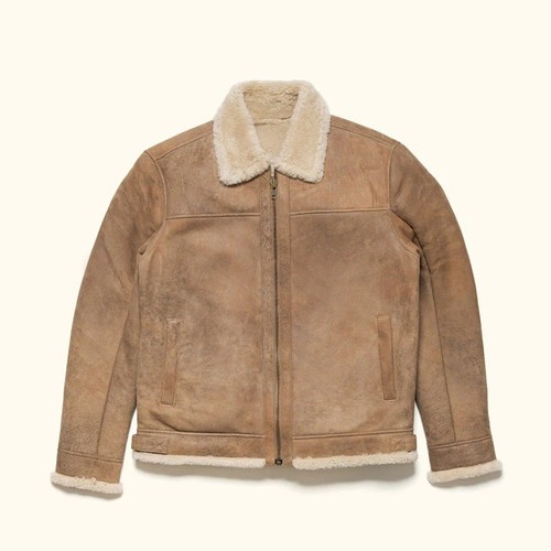 Veste bombardier peau - en, de