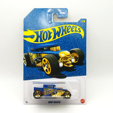 Hot Wheels 1/64 Bone Shaker – 58th Anniversary Blue & Gold – 2026 – Neuf