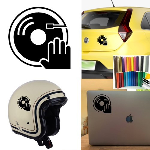 Disc jockey autocollant - dj,