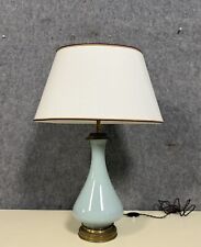 Importante lampe de forme balustre, en porcelaine céladon Epoque Napoléon III