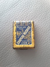 Boite Pyrogène Chapeau Musnier Lyon Tôle Lithographiée Boite Allumettes