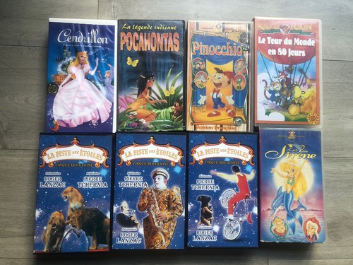 Lot cassette vidéo vhs - lot, 8