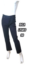 Rica Lewis Taille 38 Superbe Pantalon noir homme rayures verticales