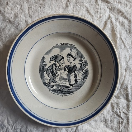 Assiette parlante langage - le,