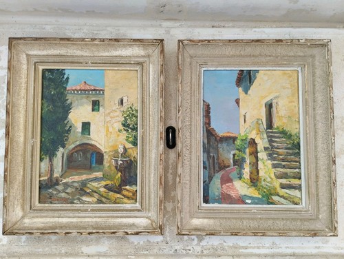Tableaux huile toile - toile, signé