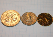 LOT 3 quarter DOLLAR argent