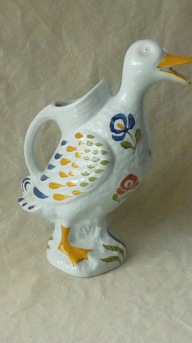 Pichet canard faience de - pichet,