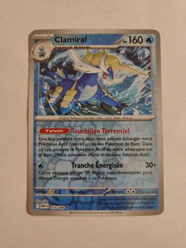 Carte pokemon clamiral - -,