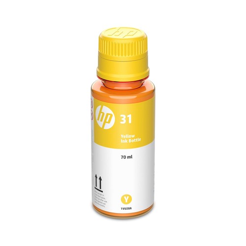 Bouteille encre jaune - 31, d'encre