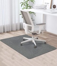 Tapis Chaise de Bureau120 * 90cm Gris foncé Tapis de Sol Bureau TissuTapis Pr...