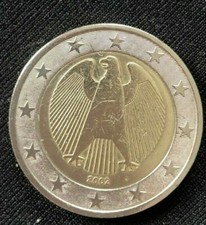 pièce de 2 euros rare allemande aigle royale 2002 avec J