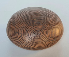 Galet en céramique artistique signée LG pour Grégoire Lemaire à Gien - La Borne