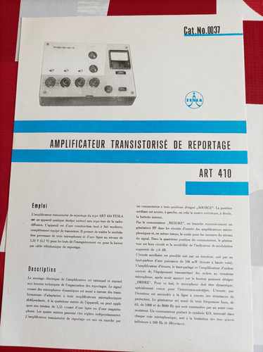 Ancienne publicite technique - ancienne,