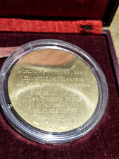 Médaille Dominique Strauss-Kahn (DSK) frappe premiers euros 11 Mai 1998