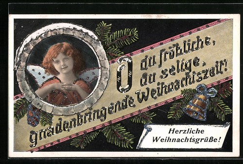 Carte postale ange noël - postale,
