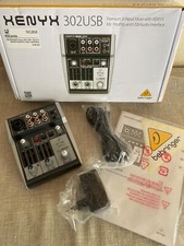 302USB Table De Mixage 5 Entrées Haut De Gamme Avec Préampli Micro XENYX Et Inte