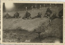 PHOTO ANCIENNE - VINTAGE SNAPSHOT - MILITAIRE TIR ARME CIBLE - MILITARY WEAPON