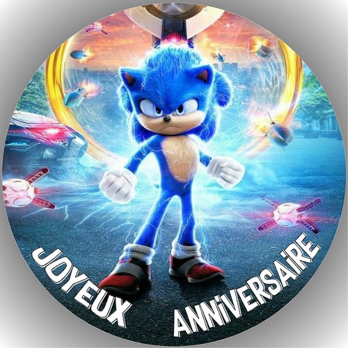 Sonic décoration gâteau - sonic., de