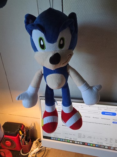 Peluche sonic the - sonic, hedgehog
