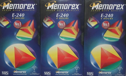 Cassettes vhs 240 min video - 3,