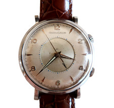 Jaeger Lecoultre Montre Ancienne Memovox Mécanique Acier 1950's