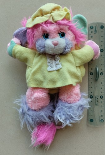 Peluche popples 1987 jaune - peluche,