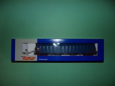 ROCO wagon bâché long bleu