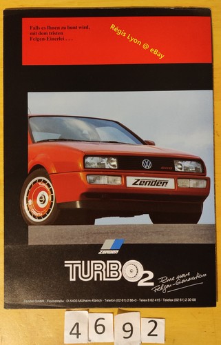 Zender jantes turbo - zender, vw