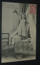 CPA CARTE POSTALE 1906 FRANCE LE HANNETON N°5 VICTOIRE ! BETE EST MORTE FILLETTE