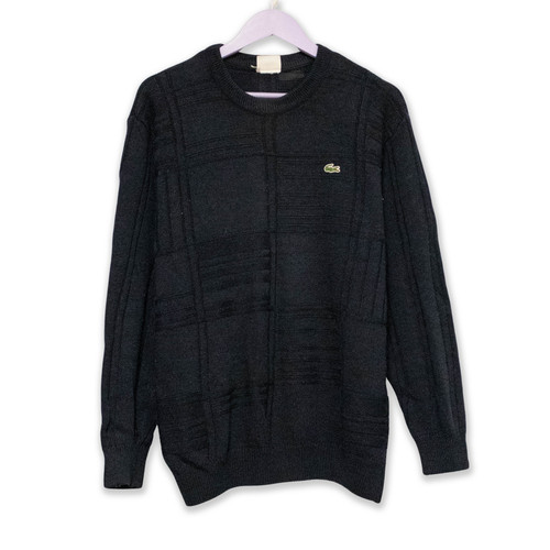 Pull lacoste 100 laine - laine, bleu