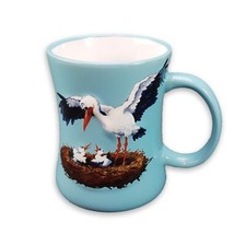 MUG CIGOGNE BLEU